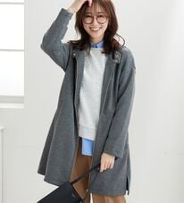 BELLUNA（ベルーナ）の「衿デザインロング丈パーカー（パーカー）」