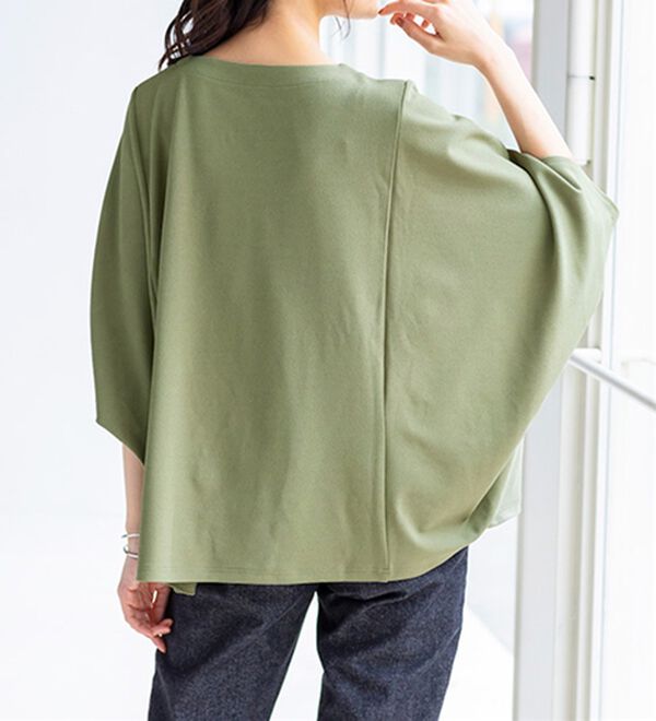 BELLUNA（ベルーナ）の「美しく隠す！技ありカットジョーゼットトップス（カットソー）」｜詳細画像