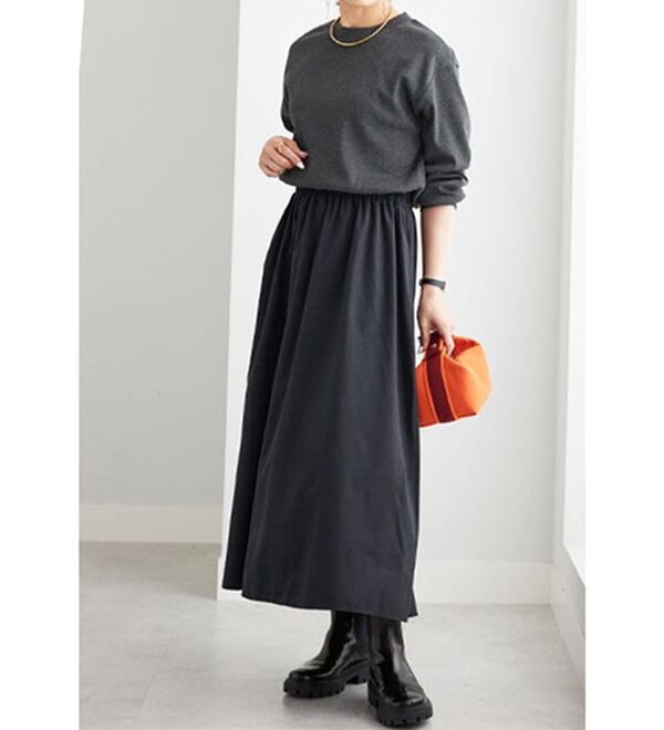 BELLUNA（ベルーナ）の「ドッキングデザインロングワンピース（ドッキングワンピース）」｜詳細画像