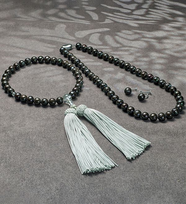 ルフラン（ルフラン）の「【３点セット】黒染淡水パール３点セット（その他ジュエリー・アクセサリー）」｜3点セット