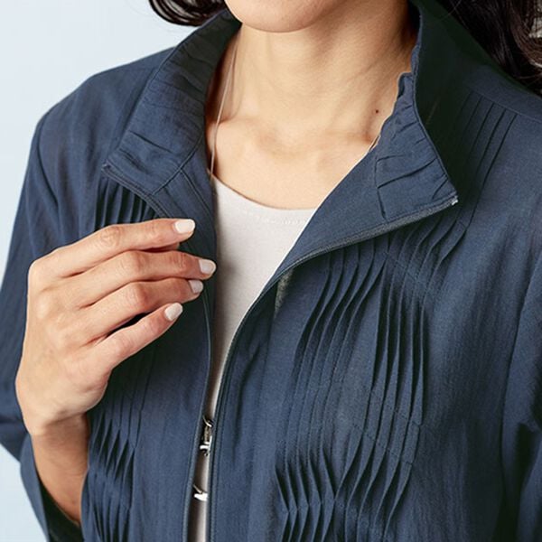 BELLUNA（ベルーナ）の「綿１００％シアー素材タックデザインジャケット（その他ジャケット）」｜詳細画像