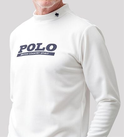 「【２色組】＜ポロ・ビーシーエス＞程よい厚さのロゴハイネック（メンズＴシャツ）」