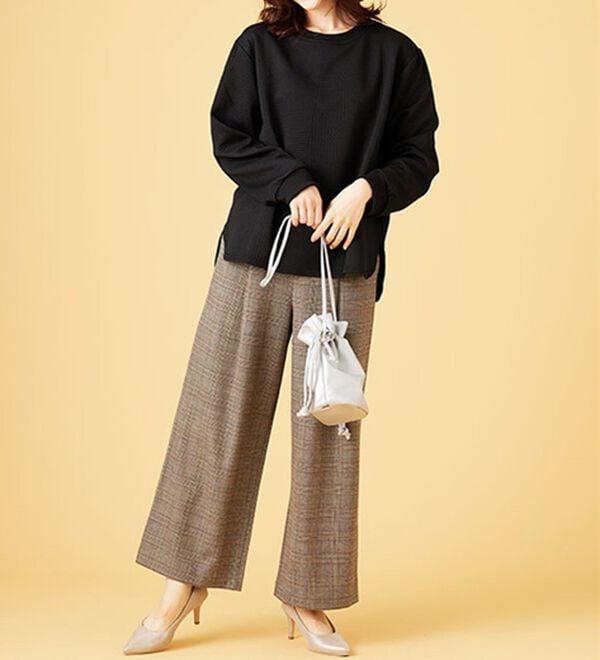 BELLUNA（ベルーナ）の「ふくれジャカードキルトプルオーバー（カットソー）」｜詳細画像