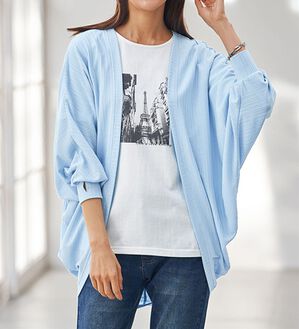 BELLUNA（ベルーナ）の「ひんやりドルマンカットソーカーディガン（その他カーディガン）」｜詳細画像