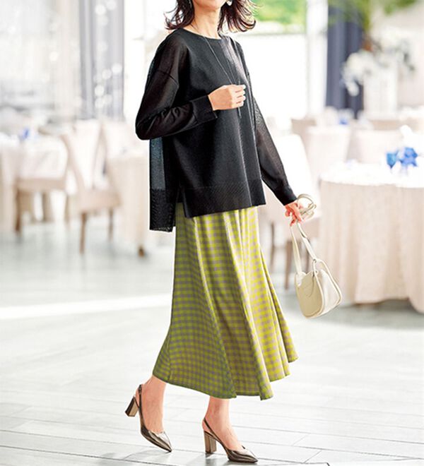 BELLUNA（ベルーナ）の「サラッと爽快！シアー素材ゆったりアンサンブル（アンサンブル）」｜詳細画像