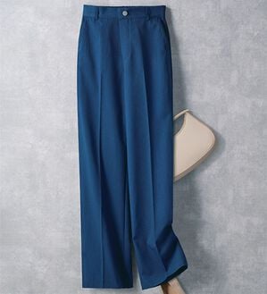 BELLUNA（ベルーナ）の「＜ＳＯＬＯＴＥＸ（Ｒ）＞ワイドパンツ（フルレングスパンツ）」｜ブルー