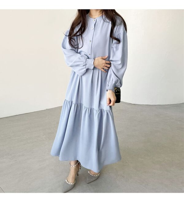 GeeRA（ジーラ）の「前後２ＷＡＹティアードシャツワンピース（シャツワンピース）」｜詳細画像