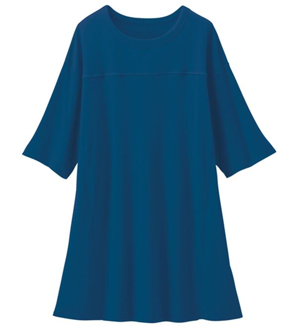 LAVIENNE（ラヴィエンヌ）の「【ＣＯＶＥＲＯＳＳ（Ｒ）】猛暑対策チュニック（チュニック）」｜ネイビー