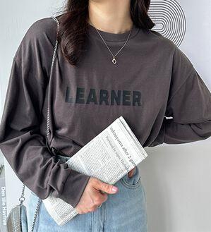 GeeRA（ジーラ）の「大人プリントロンＴ（カットソー）」｜チャコール