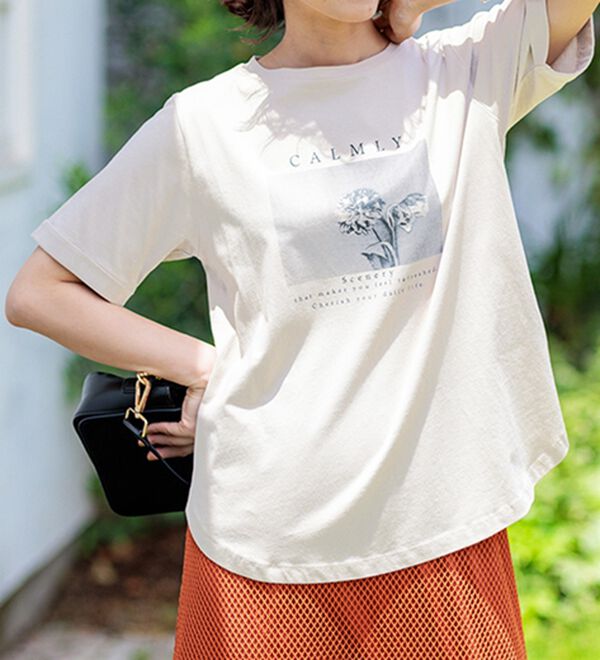 BELLUNA（ベルーナ）の「ヒンヤリ！着映えプリントプルオーバー（カットソー）」｜詳細画像