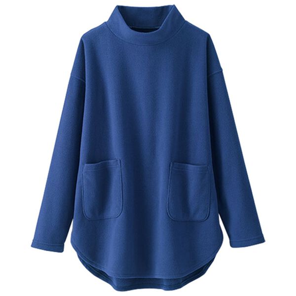 BELLUNA（ベルーナ）の「ポケット付裾ラウンドフリースプルオーバー（チュニック）」｜詳細画像