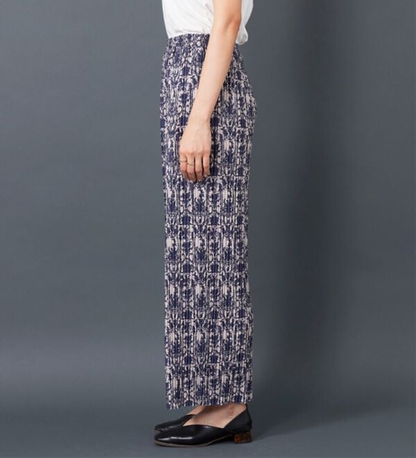 BELLUNA（ベルーナ）の「なめらか素材ゆったりプリーツパンツ（ワイドパンツ・ガウチョ）」｜詳細画像