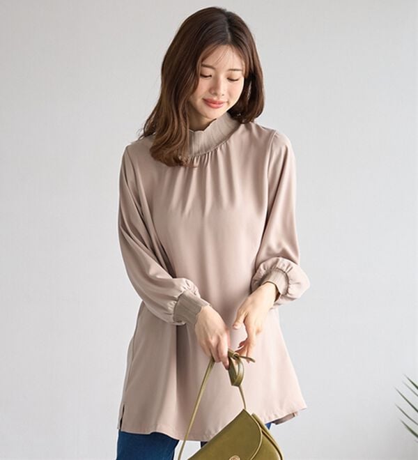 BELLUNA（ベルーナ）の「リブニット使いチュニック（チュニック）」｜詳細画像