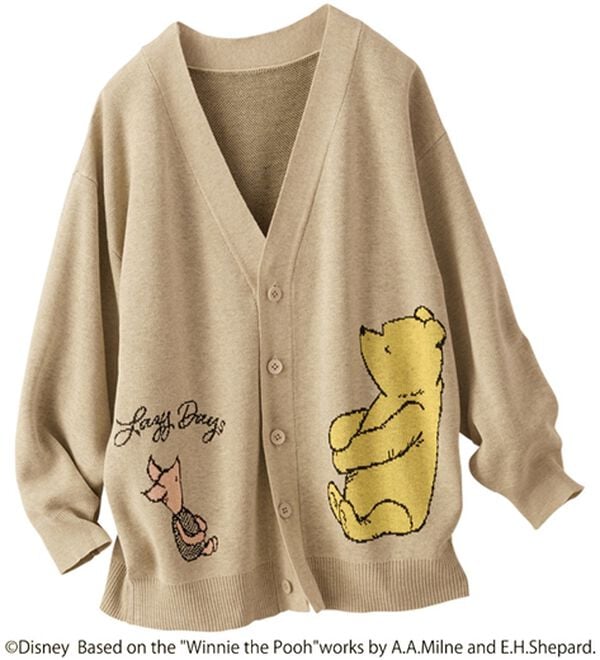 BELLUNA（ベルーナ）の「＜Ｄｉｓｎｅｙ＞【プー】ジャカードカーディガン（ニットカーディガン）」｜詳細画像