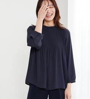 BELLUNA（ベルーナ）の「【新色追加】〈セレモニースタイル〉細プリーツデザインブラウス（ブラウス）」｜詳細画像