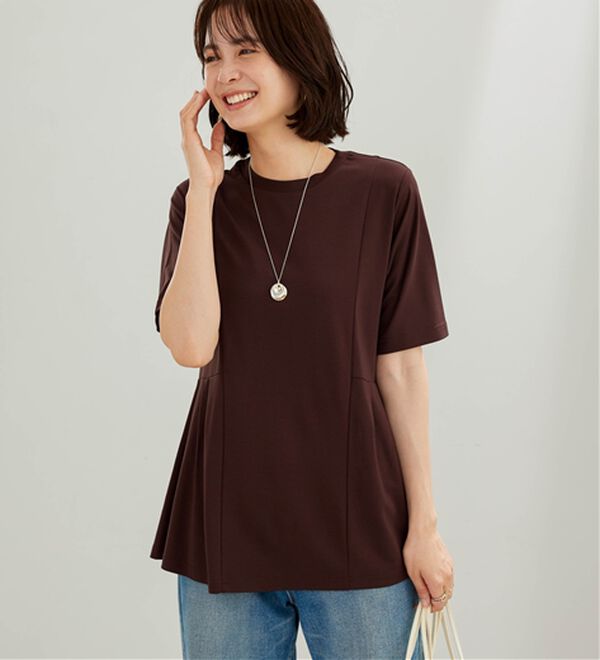 BELLUNA（ベルーナ）の「【接触冷感】ヒンヤリ！サイドタック使いチュニック（チュニック）」｜詳細画像