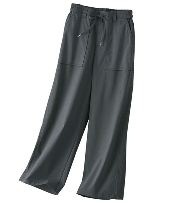 BELLUNA（ベルーナ）の「麻入りストレッチ素材ベイカーワイドパンツ（ワイドパンツ・ガウチョ）」｜詳細画像