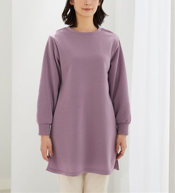 BELLUNA（ベルーナ）の「ふんわり素材軽ぽかチュニックワンピ―ス（チュニックワンピース）」｜詳細画像