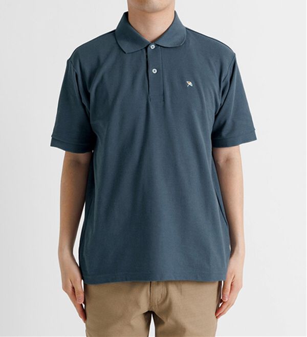 「＜アーノルド　パーマー＞ワンポイント刺しゅう鹿の子ポロシャツ（長袖・半袖）（メンズポロシャツ）」｜詳細画像
