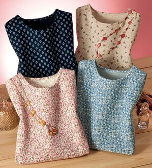 ルフラン（ルフラン）の「【４色組】あったか小花柄プルオーバー（カットソー）」｜詳細画像