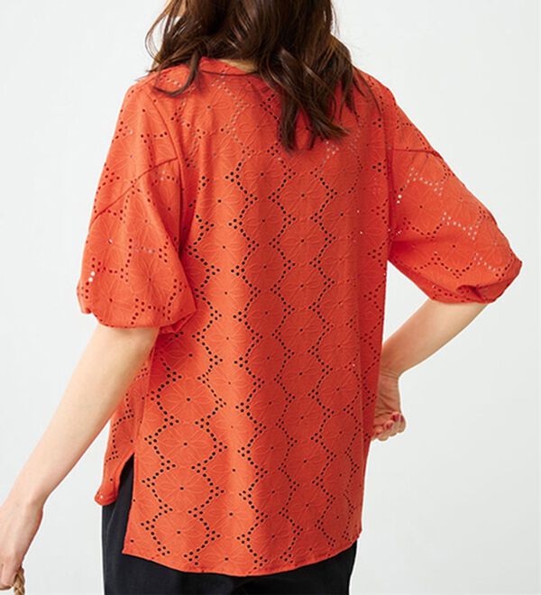 RANAN（ラナン）の「ジャカード素材ボリューム袖プルオーバー（カットソー）」｜詳細画像