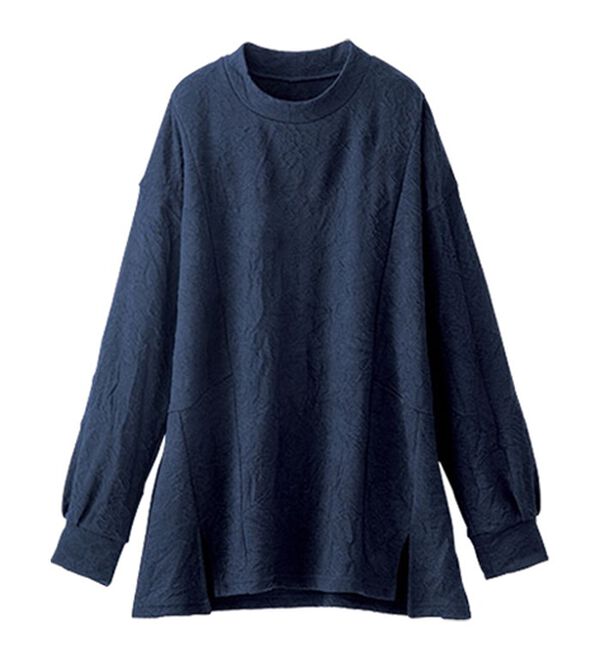 BELLUNA（ベルーナ）の「花柄ふくれジャカード切替プルオーバー（カットソー）」｜詳細画像