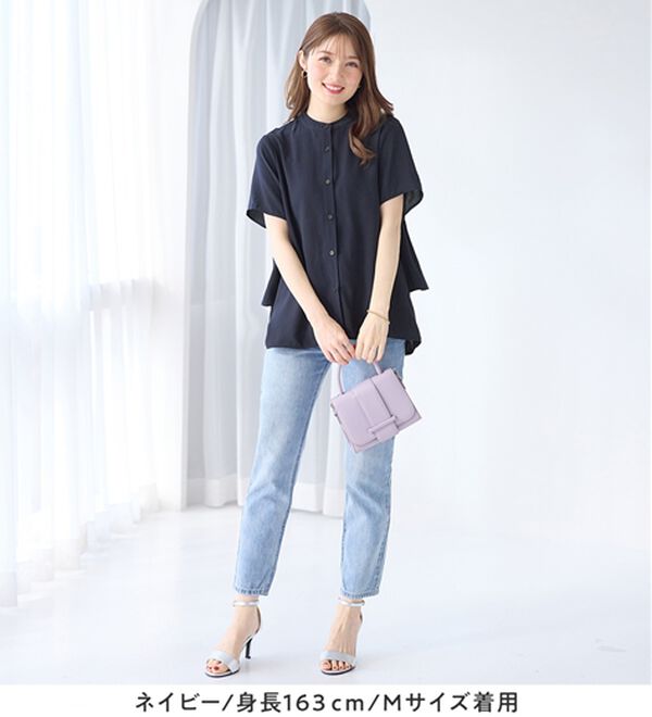 alotta（アロッタ）の「【イージーケア】バックフリルデザインブラウス（ブラウス）」｜詳細画像