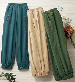 ルフラン（ルフラン）の「【３本組】ほどゆる夏パンツ＜ポポフル＞（その他パンツ）」｜3本組