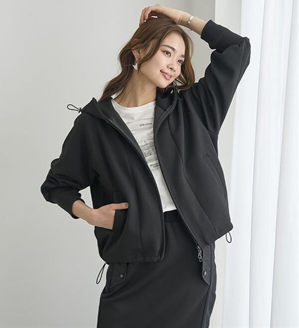 BELLUNA（ベルーナ）の「【ＳＭＡＲＴ　ＥＣＯ　ＪＥＲＳＥＹ】ダブルジップ切替パーカー（パーカー）」｜詳細画像