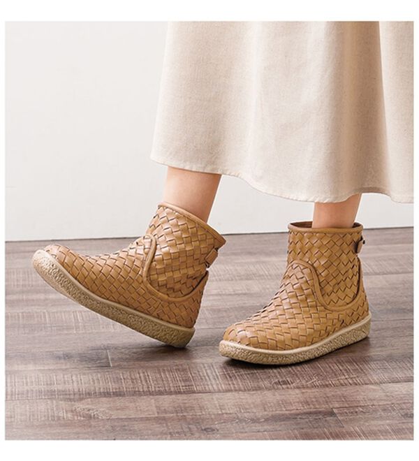 ルフラン（ルフラン）の「＜リン・クローバー＞やわらかメッシュのほっこりブーツ（ブーツ）」｜詳細画像