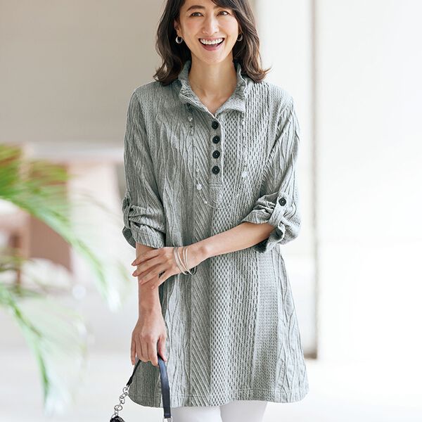 ショートジレ\u0026aライン風チュニック