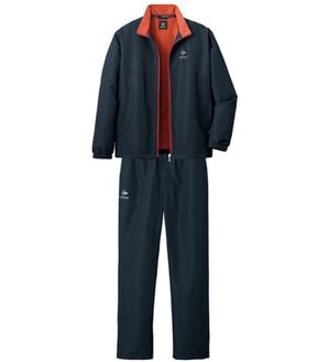 「＜ダンロップ・リファインド＞裏地あったかアクティブスーツ（メンズルームウェア）」｜ネイビー