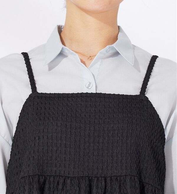 BELLUNA（ベルーナ）の「ジャカード素材ペプラムビスチェ（タンクトップ・キャミソール）」｜詳細画像