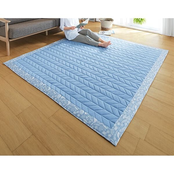 「綿１００％さらさら除湿キルトラグ（カーペット）」｜詳細画像