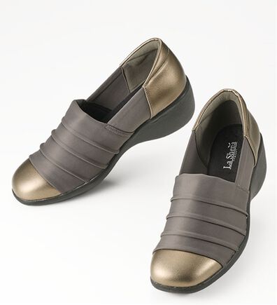 ルフラン（ルフラン）の「ラシーナコンフォート　はっ水ストレッチ４Ｅシューズ（スリッポン）」