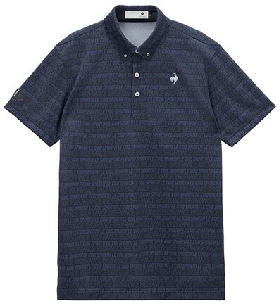 「＜ルコック＞ロゴボーダー柄半袖シャツ（メンズシャツ）」