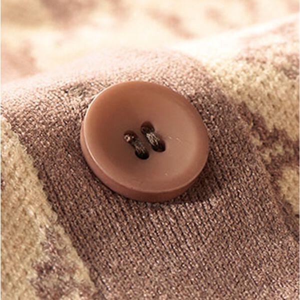 BELLUNA（ベルーナ）の「花柄ジャカードボタン使いカーディガン（ニットカーディガン）」｜詳細画像