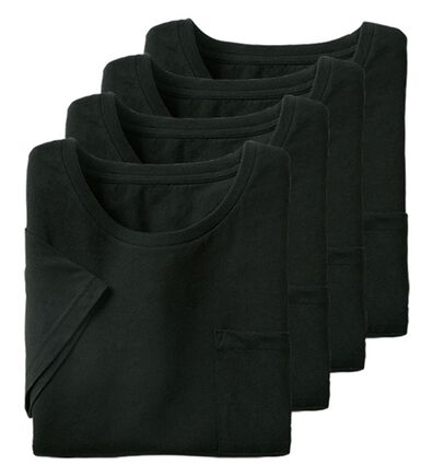 「【４枚組】綿１００％ポケット付きインナーＴシャツ（メンズＴシャツ）」