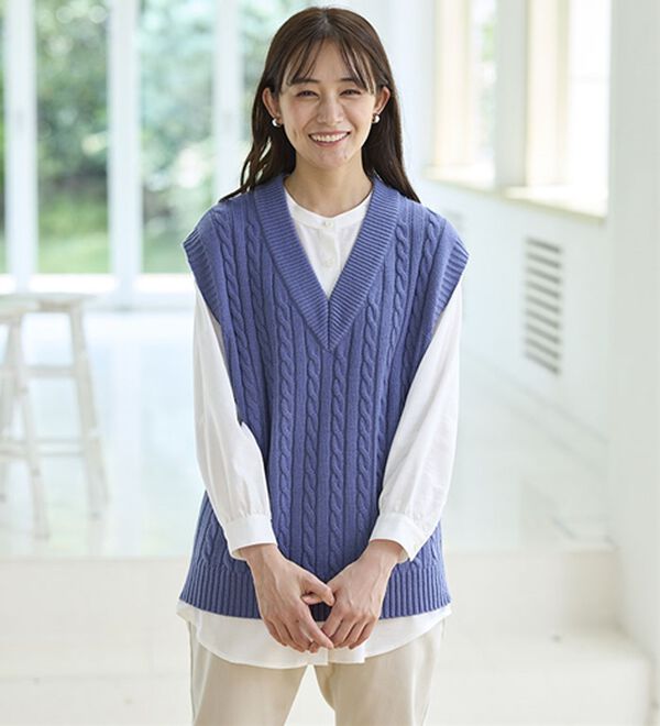 BELLUNA（ベルーナ）の「ニットベストアンサンブル（ベスト）」｜詳細画像