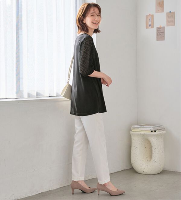 Viola e Viola（ヴィオラ エ ヴィオラ）の「袖レース切替チュニック（チュニック）」｜詳細画像