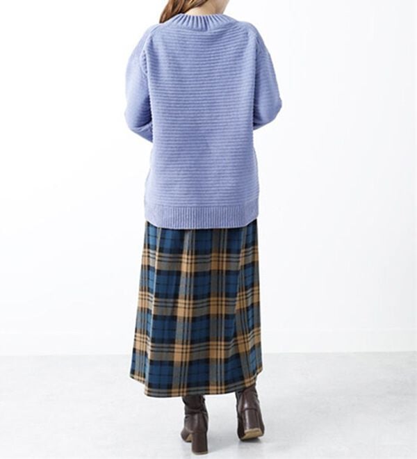 BELLUNA（ベルーナ）の「ガーター編モールニットプルオーバー（ニット・セーター）」｜詳細画像