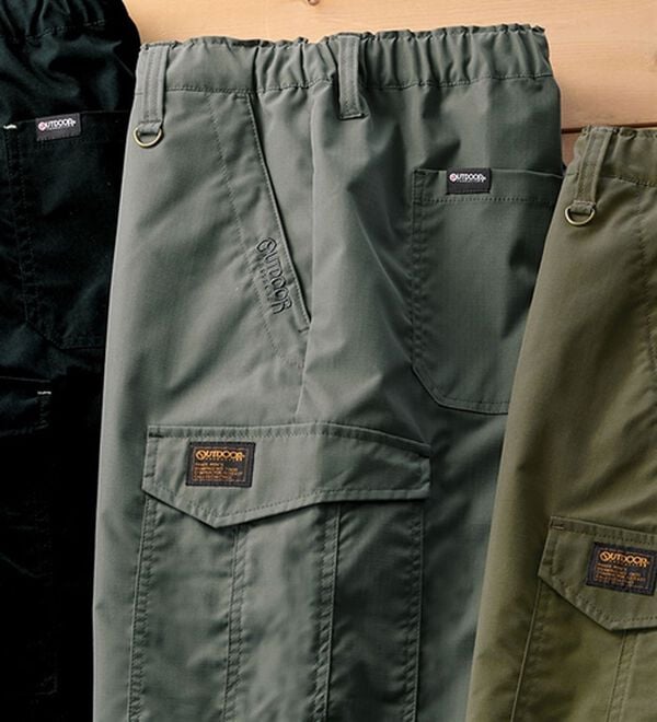 「＜アウトドアプロダクツ＞年間定番らくらくカーゴパンツ（メンズフルレングスパンツ）」｜チャコール