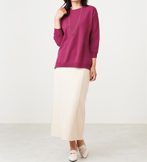 BELLUNA（ベルーナ）の「毛玉になりにくい！ニットプルオーバー（ニット・セーター）」｜詳細画像