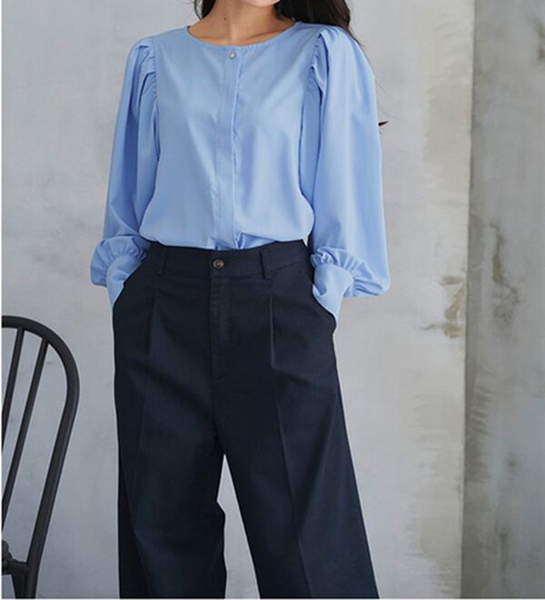 RANAN（ラナン）の「機能付！ギャザーボリューム袖ブラウス（ブラウス）」｜詳細画像