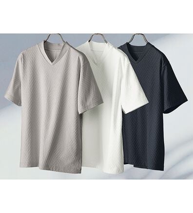 「ジャカードジャケットインＴシャツ（メンズＴシャツ）」