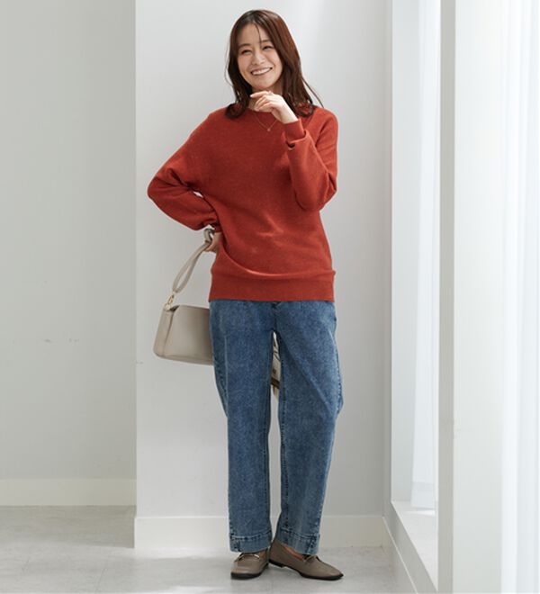 BELLUNA（ベルーナ）の「ラメ調もちもちニットプルオーバー（ニット・セーター）」｜詳細画像