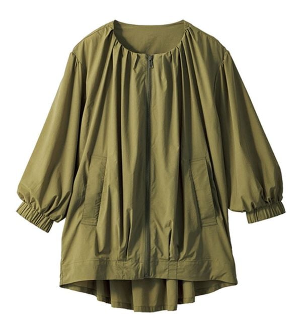 VINNO（ヴィノ）の「袖ボリュームデザインはっ水ブルゾン（ブルゾン）」｜詳細画像