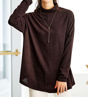 BELLUNA（ベルーナ）の「杢調素材ドルマンデザインチュニック（チュニック）」｜詳細画像