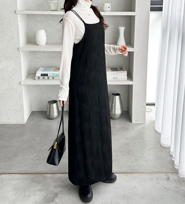 GeeRA（ジーラ）の「ウェーブジャガードキャミワンピース（その他ワンピース）」｜詳細画像