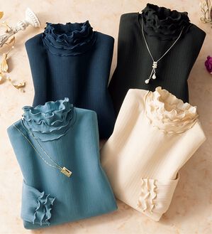 ルフラン（ルフラン）の「【４色組】ふわっり暖かメロープルオーバー（カットソー）」｜4色組